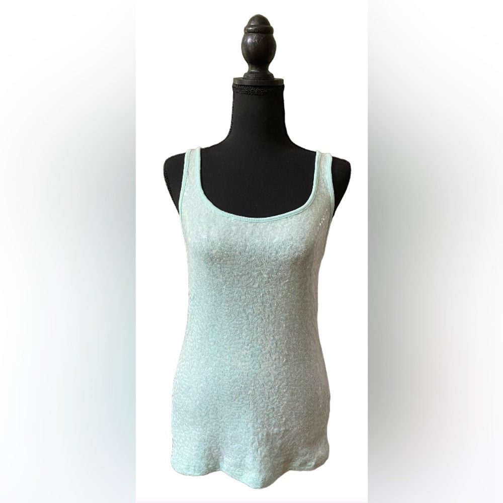 Old Navy: Green Sequin Tank Top